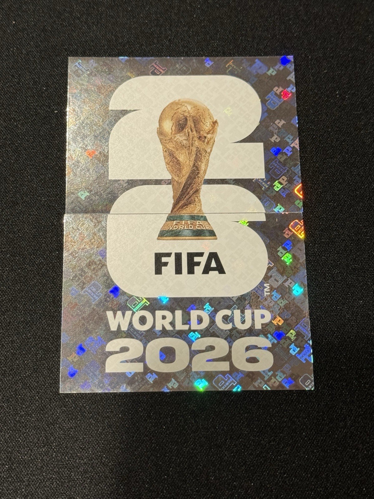 2026 Panini FIFA World Cup Sticker Trophy Top + Bottom FWC1-FWC2 🏆