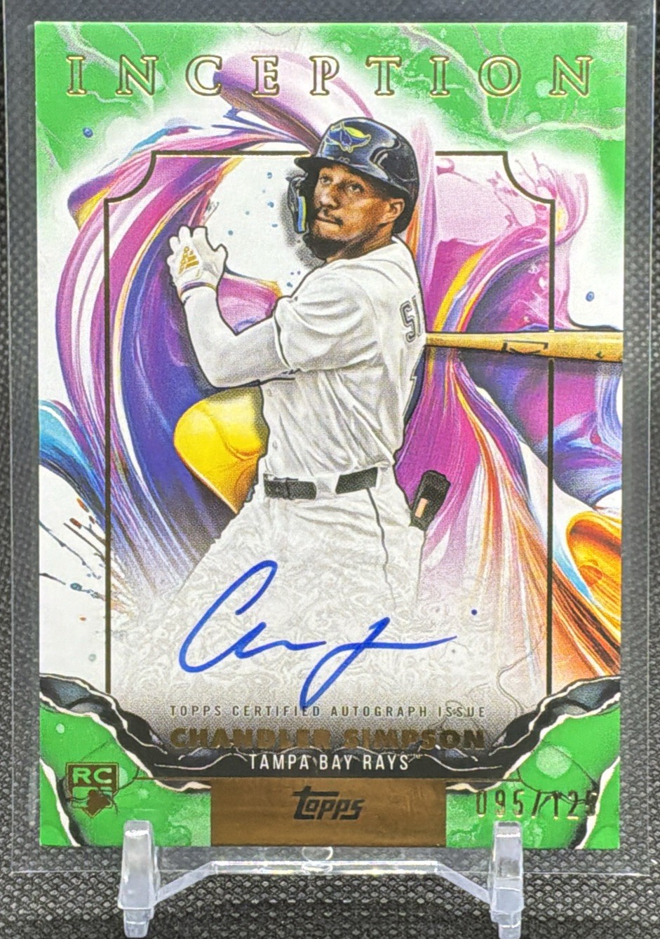 2025 Topps Inception – Chandler Simpson #RESA-CSI Green Auto /125 (RC)