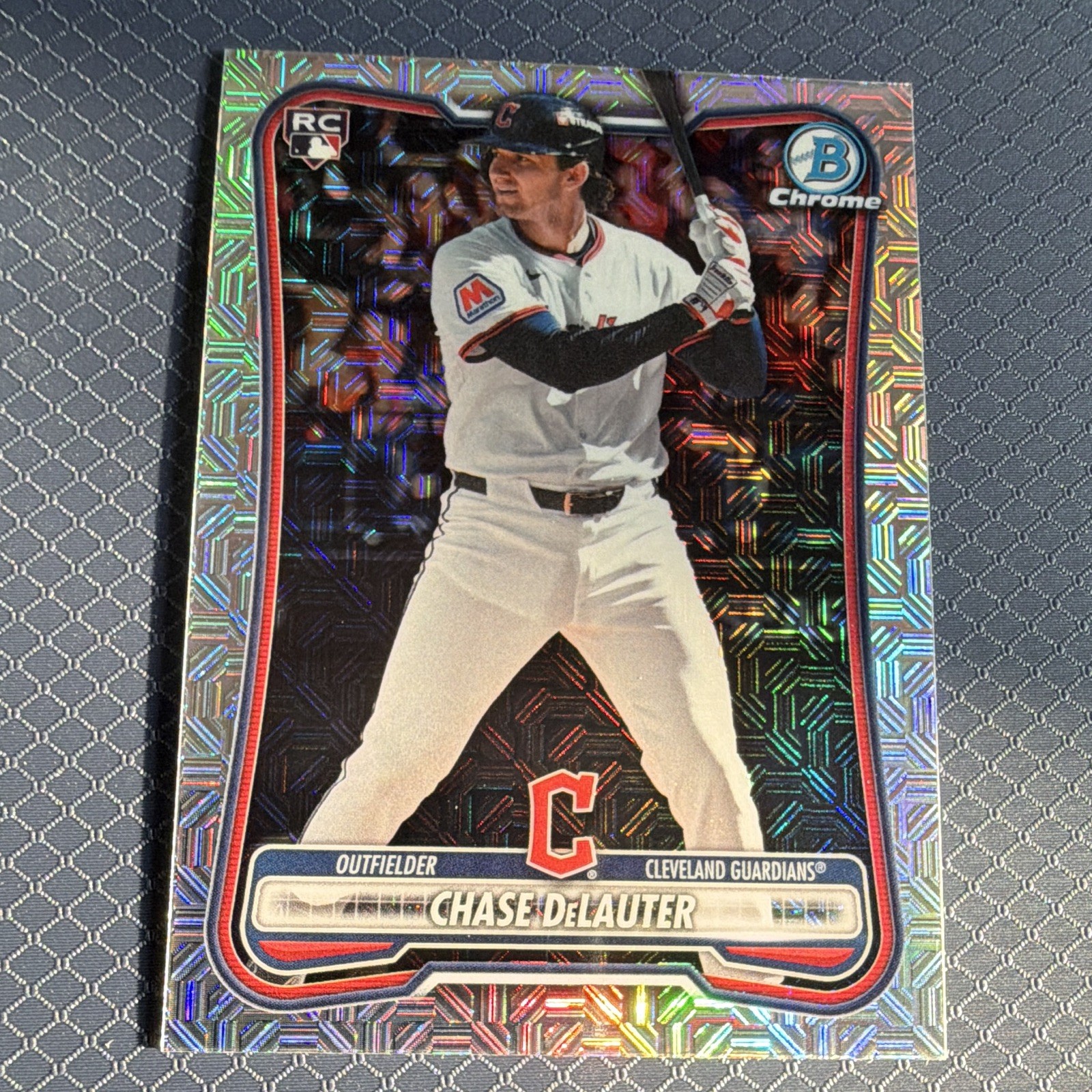 2026 Topps Bowman Chrome RC CHASE DELAUTER Mojo Refractor FX31