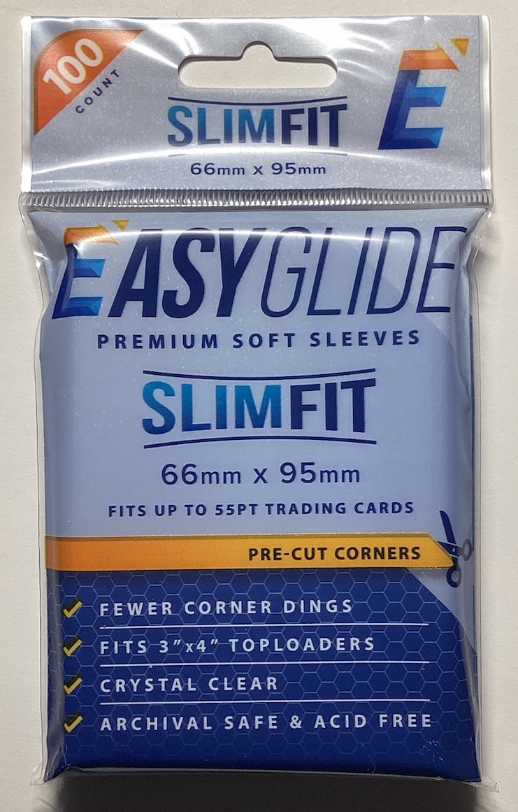 1 Pack of 100 Shellz Easy Glide Soft Penny Sleeves SlimFit Cut Corners