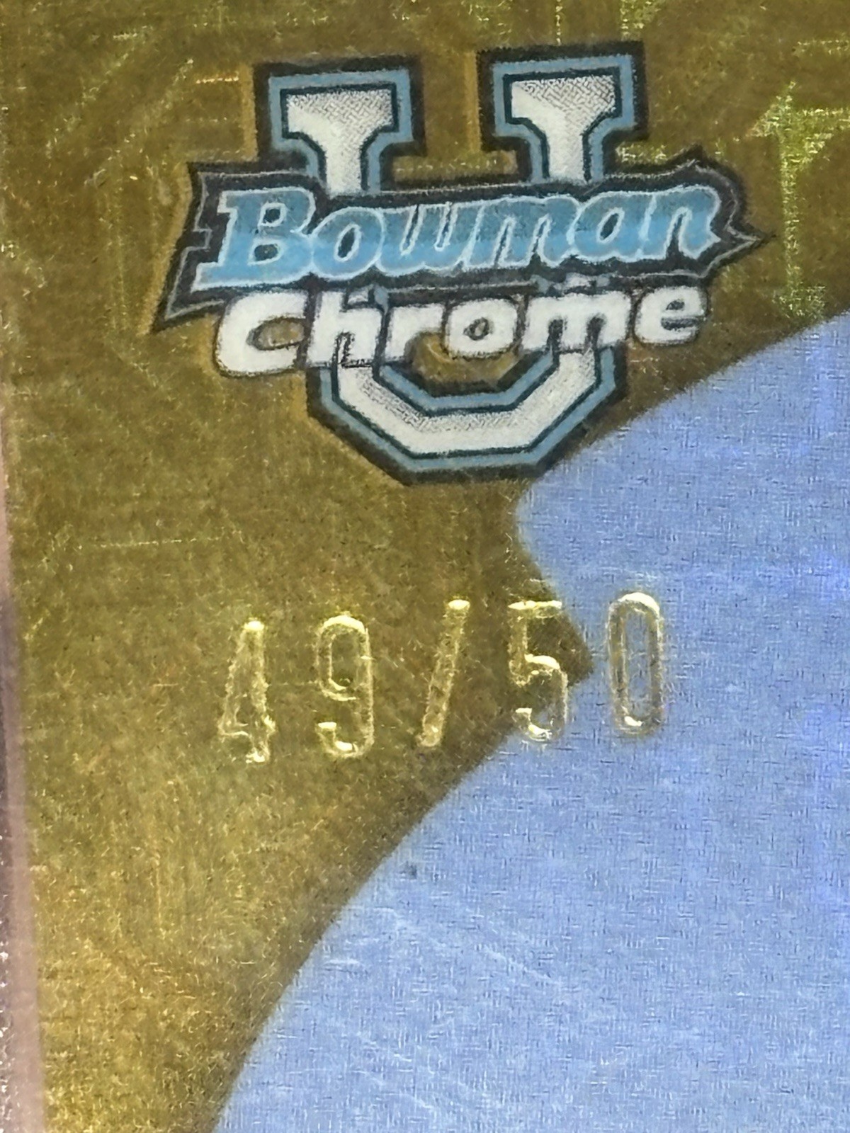 2025 Bowman U Chrome Caleb Wilson Gold Mega Prospects /50 MP-9
