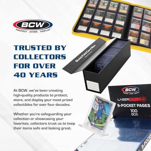 BCW Monster Box – 1ct Trading Card Storage Box | Holds 3200 Assorted Styles