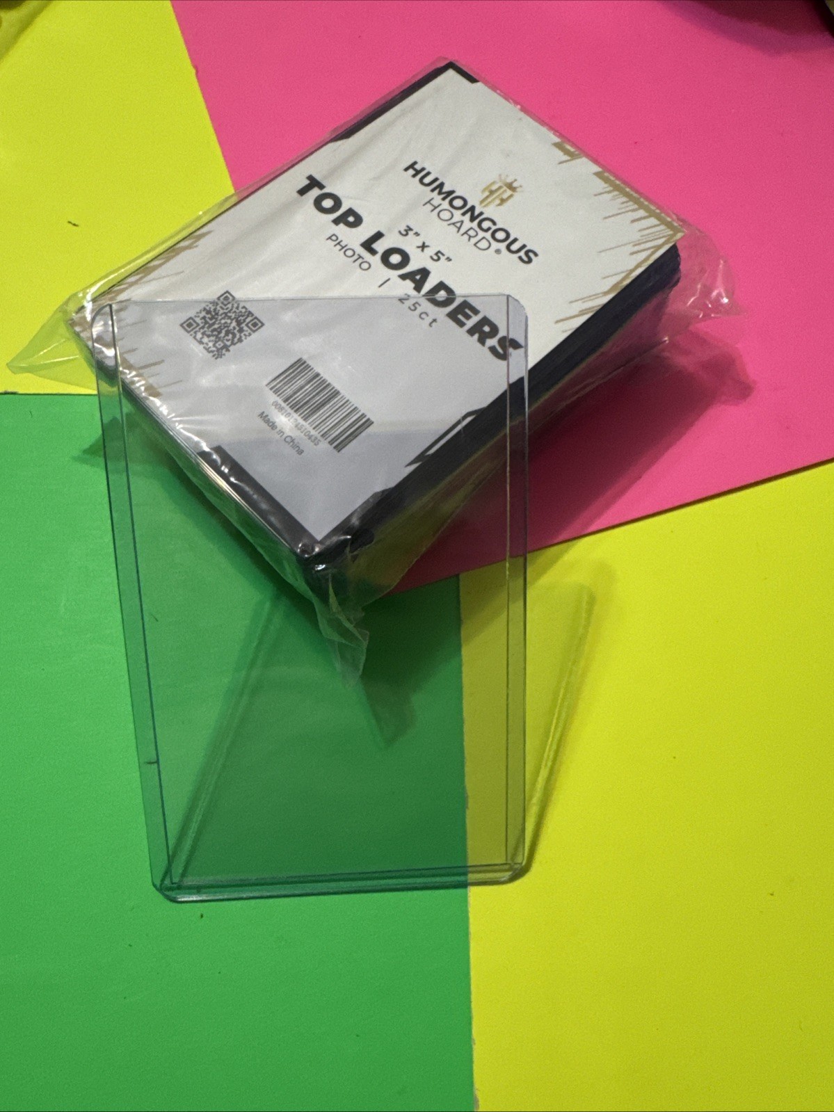 (1) – New 3 x 5 Humongous Hoard Photo Top Loader Large Sized