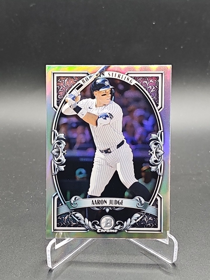 2026 Bowman – Aaron Judge Sterling Chrome Refractor Insert Card #BST-4 Yankees