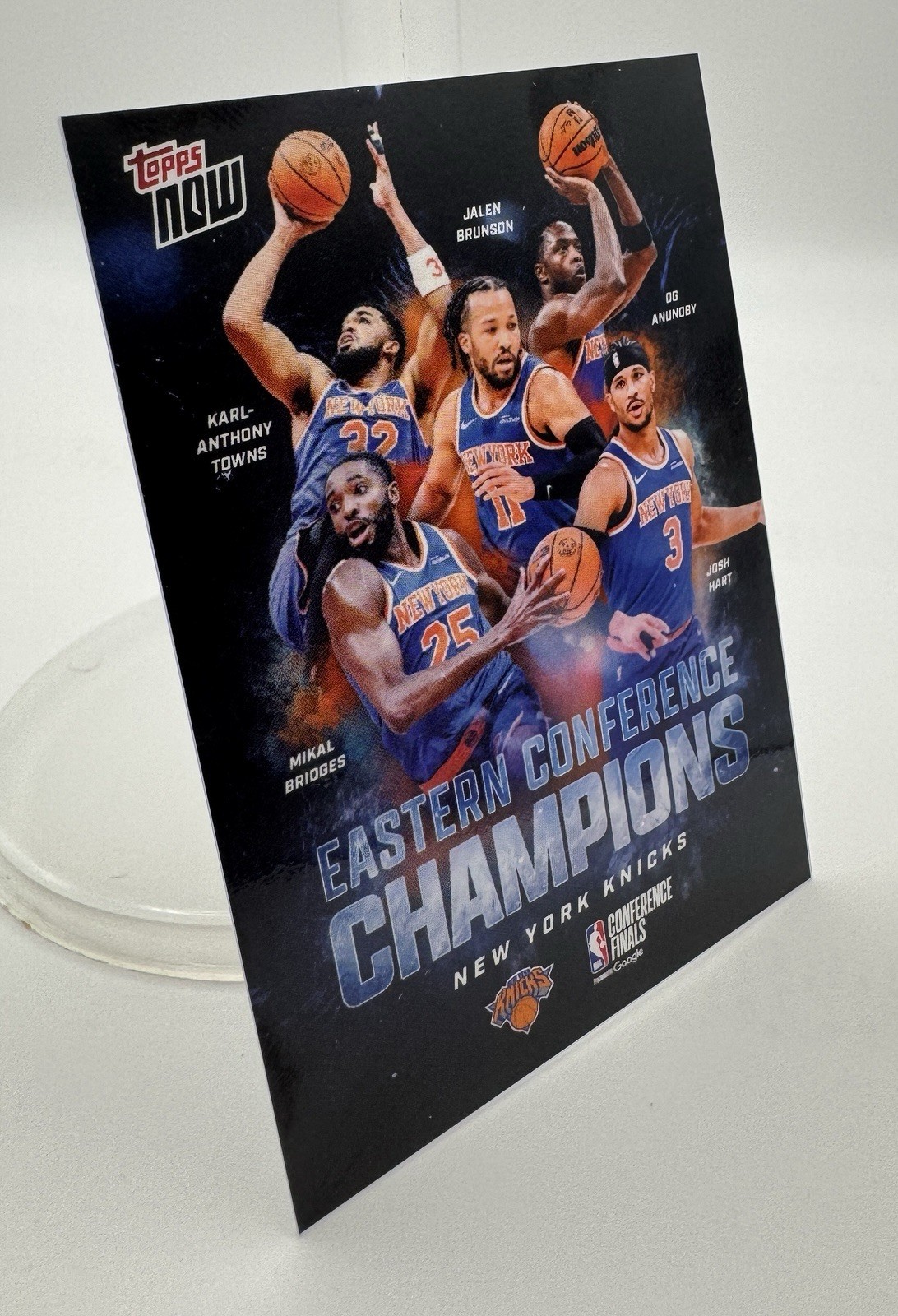 New York Knicks Eastern Conf Champs 2025-26 NBA Topps NOW, Limited Edition, NM+