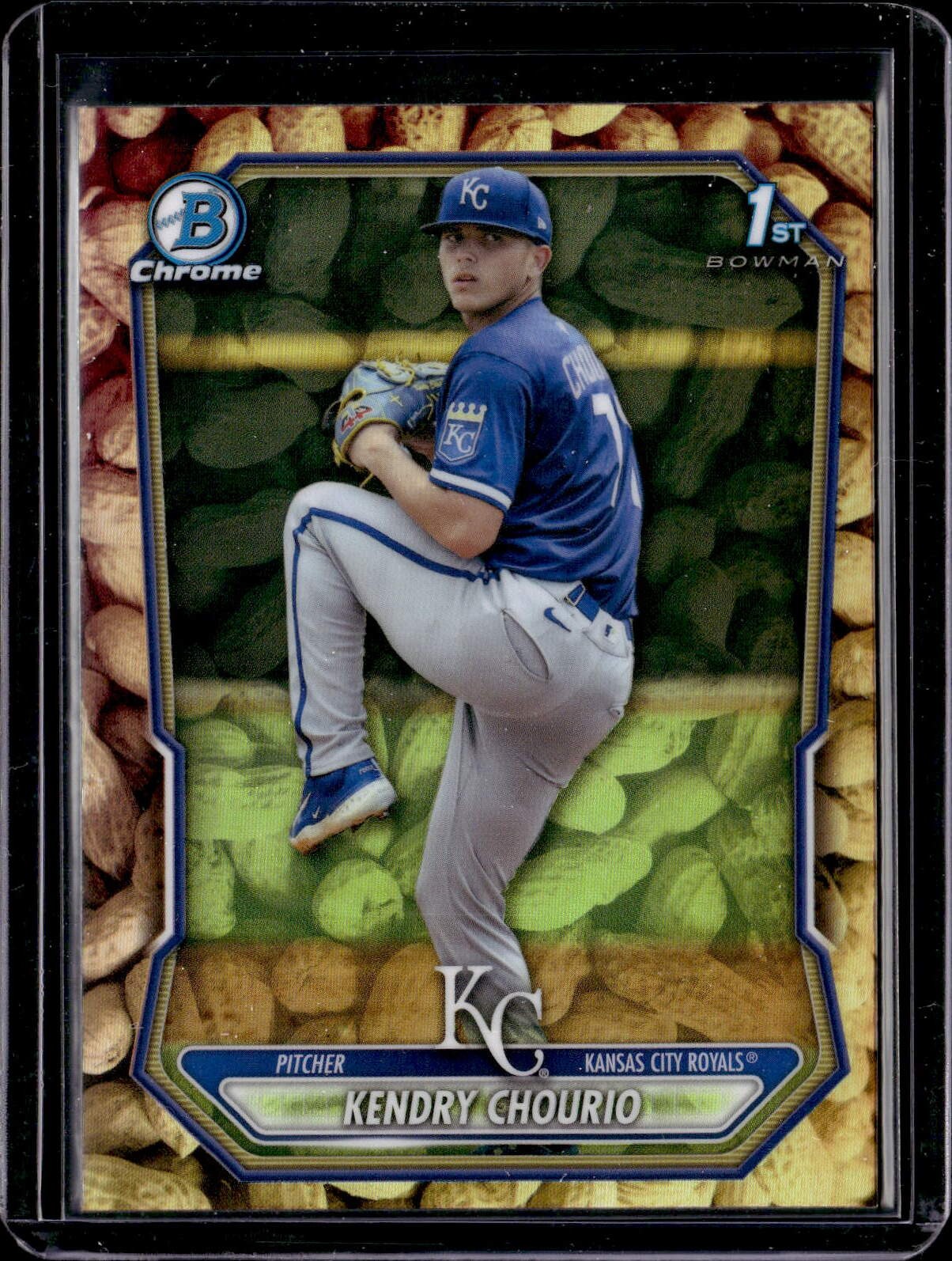 2026 Bowman #BCP-7 Kendry Chourio Chrome Prospects Peanuts Refractor Royals