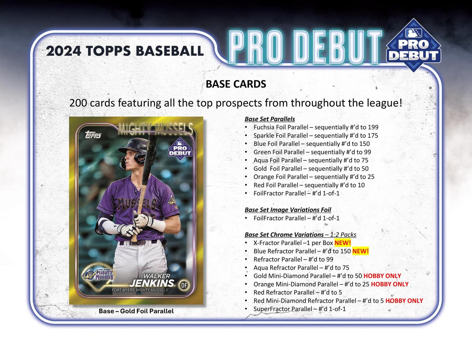 2024 TOPPS PRO DEBUT BASEBALL HOBBY BOX
