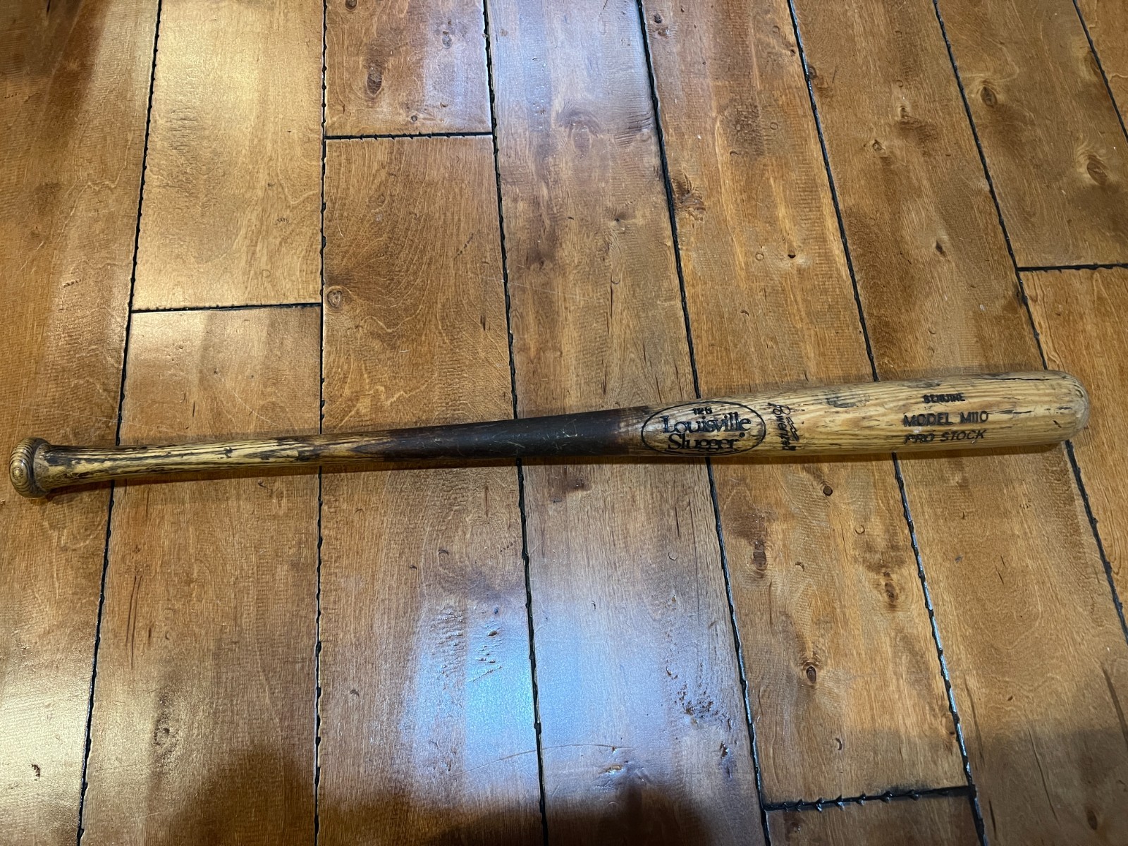 UNKNOWN #36 SIGNED GAME USED LOUISVILLE SLUGGER PRO STOCK Baseball Bat 33.5″
