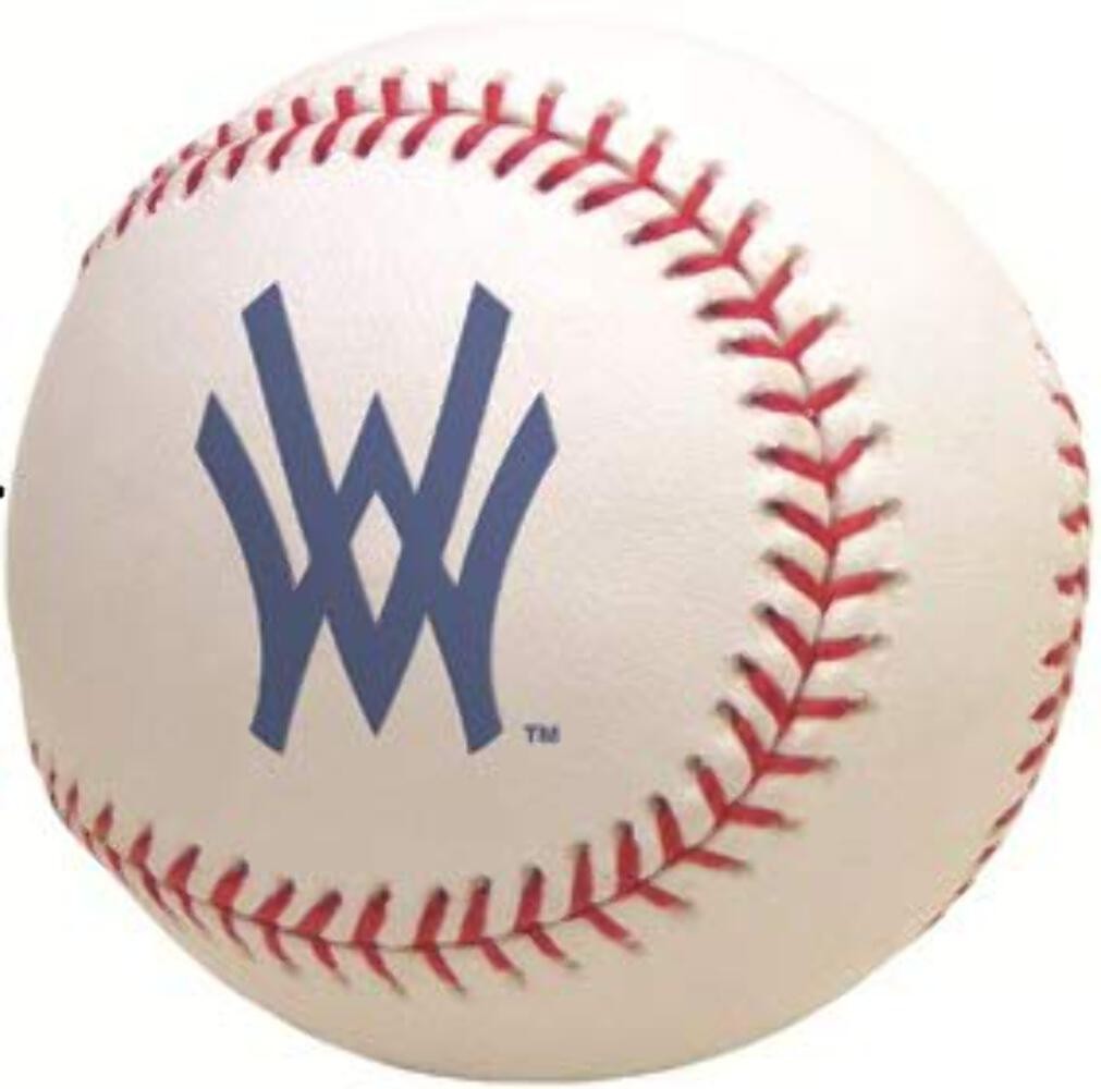 4 In WVU Baseball Wall Decal West Virginia University Mountaineers Logo Sticker