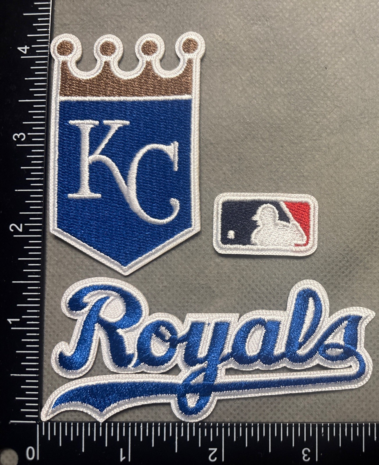 KANSAS CITY ROYALS LOT SET OF 3 IRON ON PATCHES