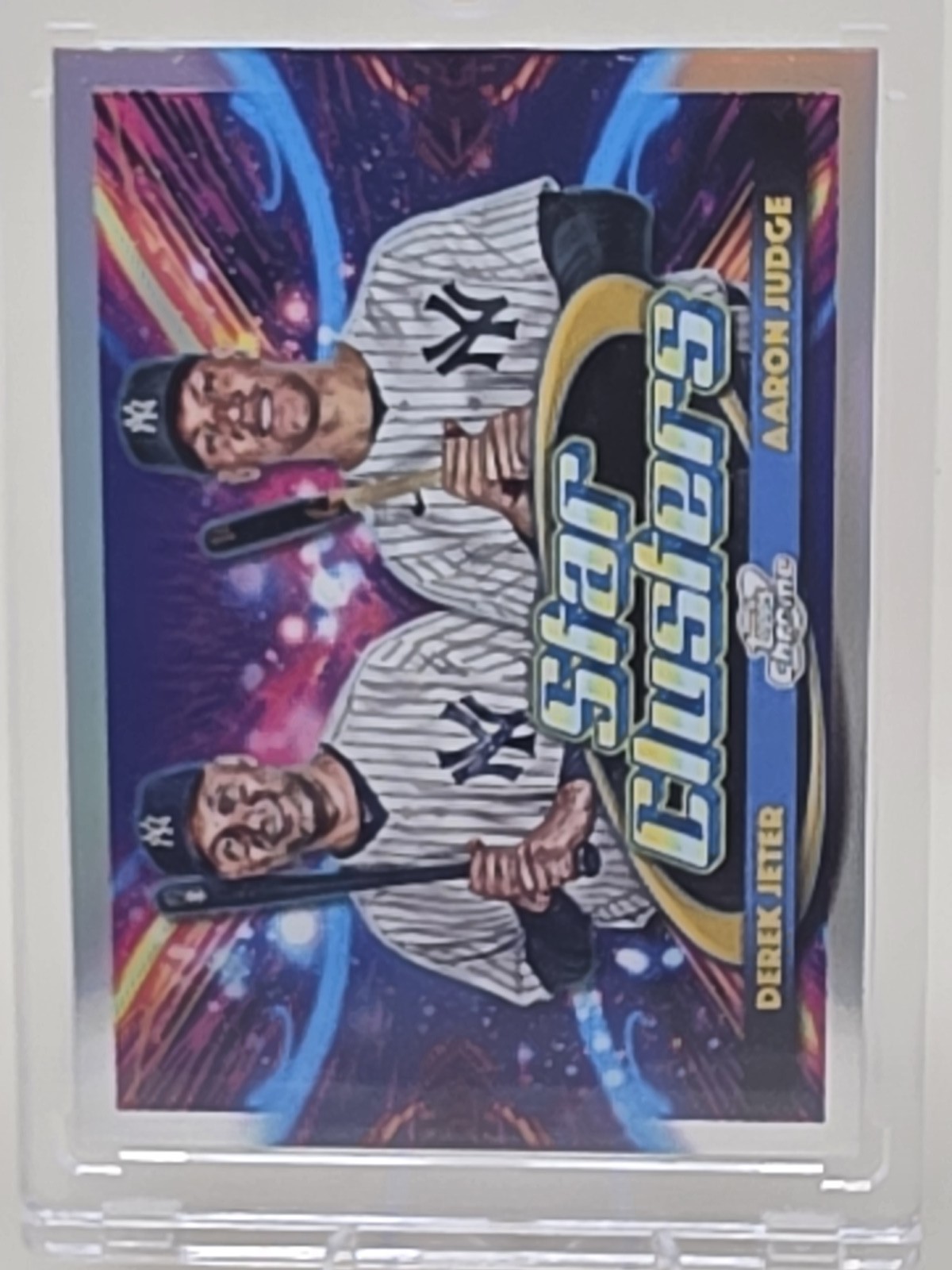 2025 Topps Chrome Cosmic #DSC-1 Derek Jeter / Aaron Judge Dual Star Clusters