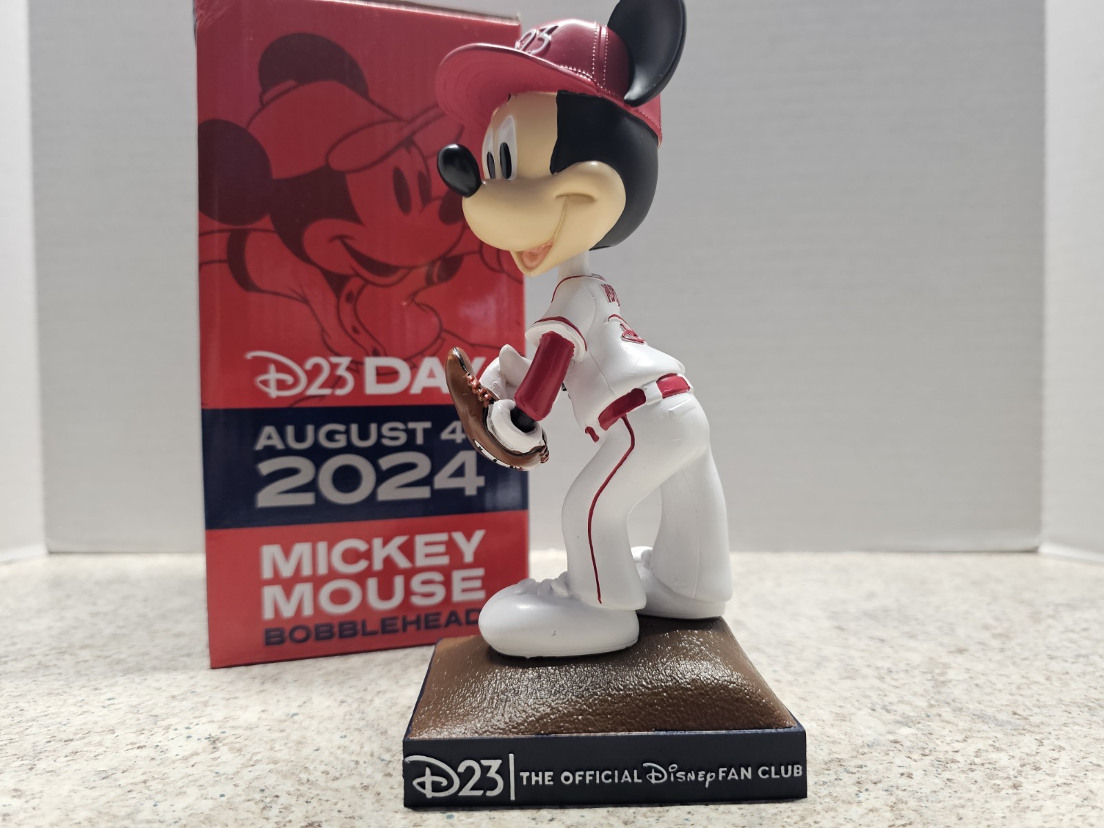 Mickey Mouse Los Angeles Angels MLB 2024 SGA Bobblehead NIB Disney D23