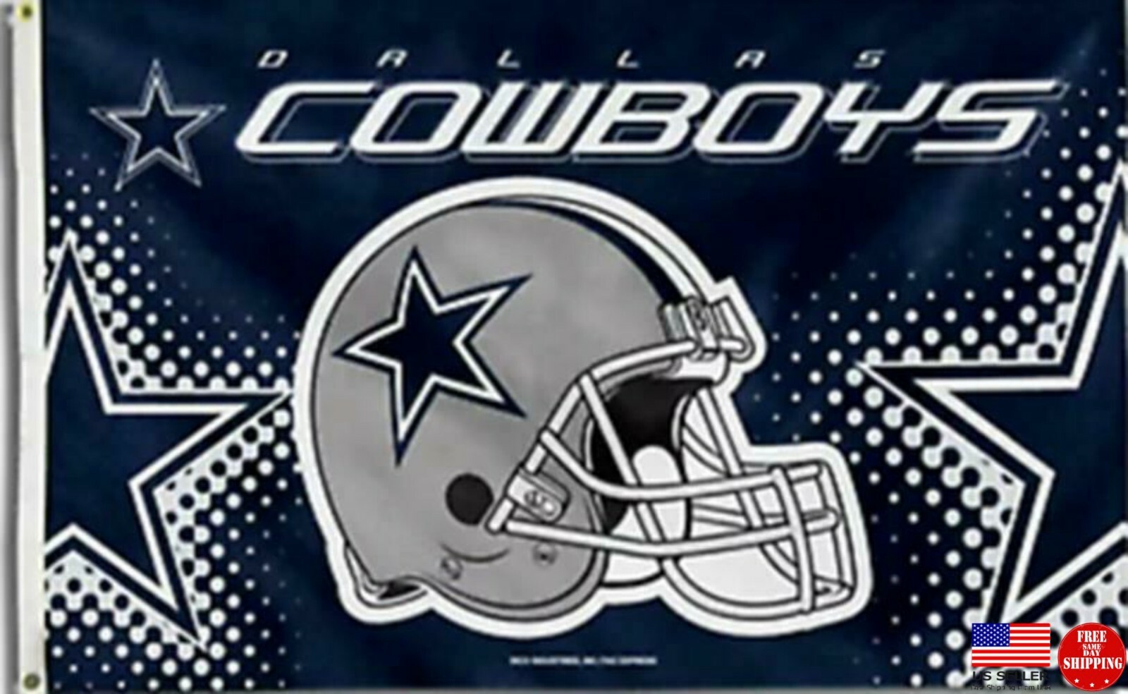 Cowboys Helmet 3×5 FLAG Man Cave Dallas Banner New Fast USA