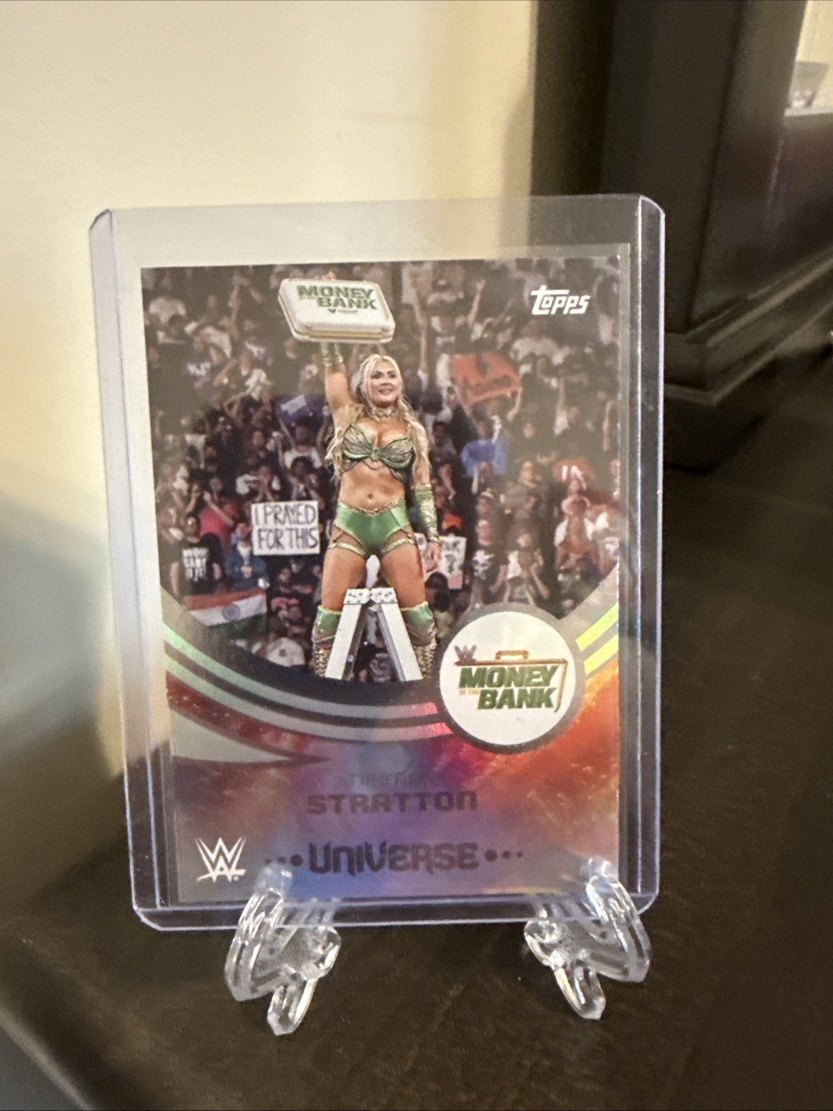 2025 Topps WWE Universe Tiffany Stratton Money In The Back Event Variation
