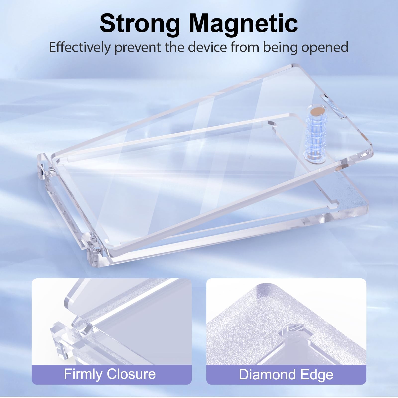 50 Pack Trading Card Holder, Single Card Case, Hard Plastic Protector Cover
