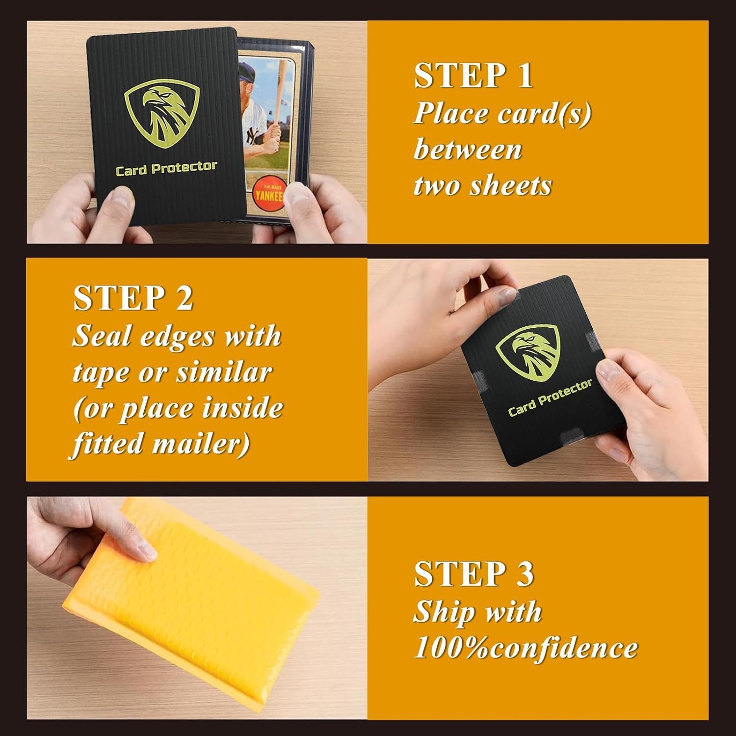 Lightweight Plastic Slab Savers for Trading Cards – 110-Pack, 3.5×4.5 inches