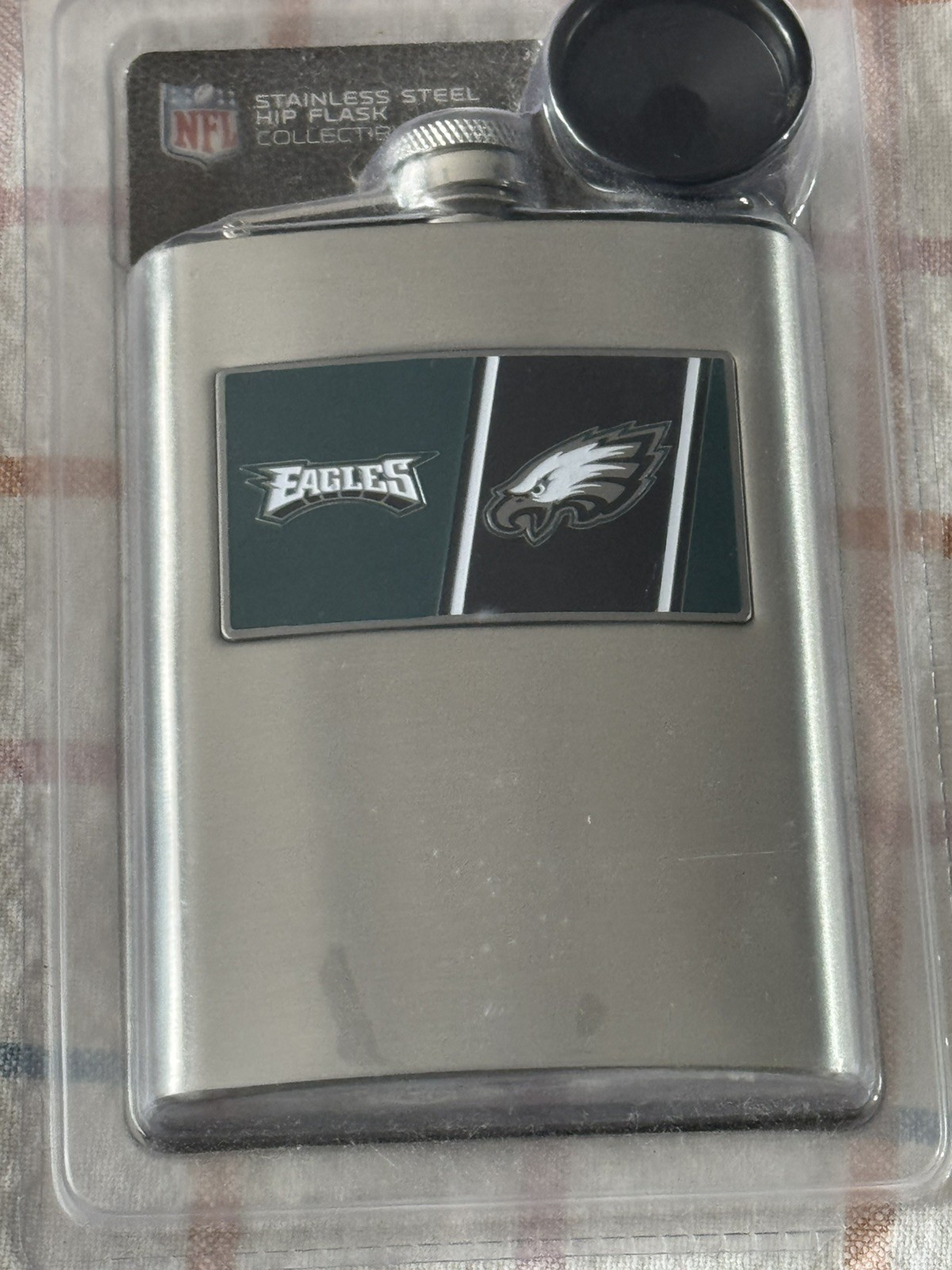 Stainless steel 8 oz. Philadelphia Eagles Flask Brand New NFL Collectible