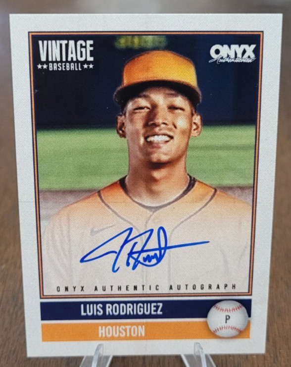LUIS RODRIGUEZ 249/880 ON CARD AUTO 2026 ONYX AUTHENTICATED VINTAGE NO. VA-LURO