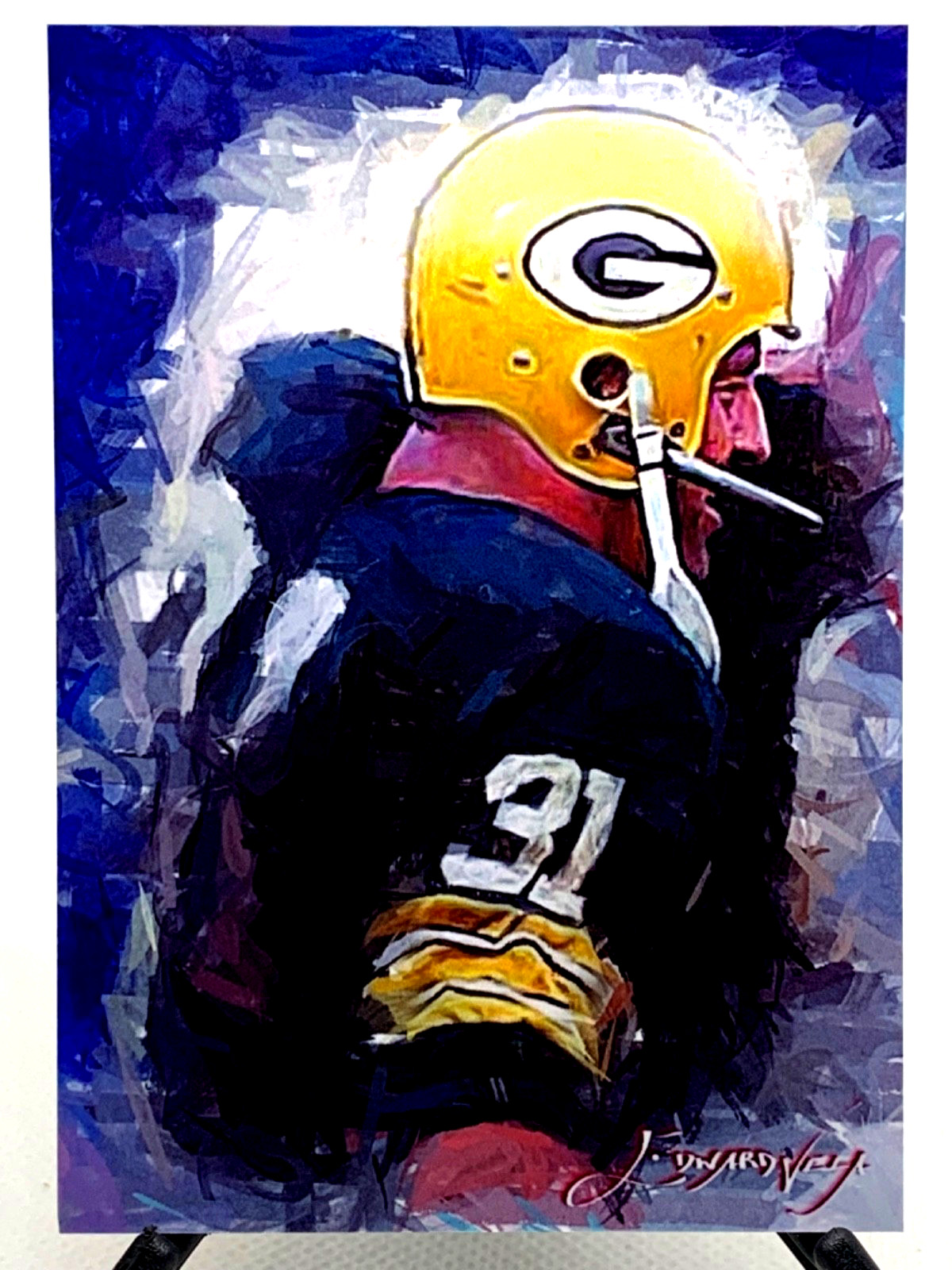 Jim Taylor 42/50 Limited Edition Signed Edward Vela card (Football)