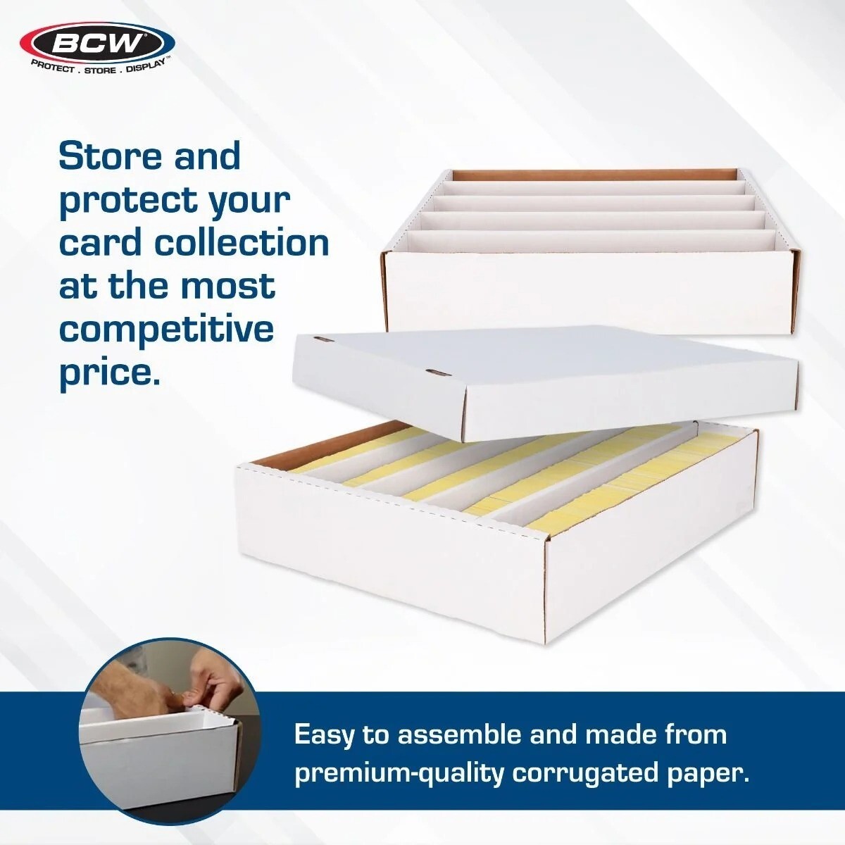 BCW 5000 Count Corrugated Cardboard Super Monster Box Sport Trading Card Storage