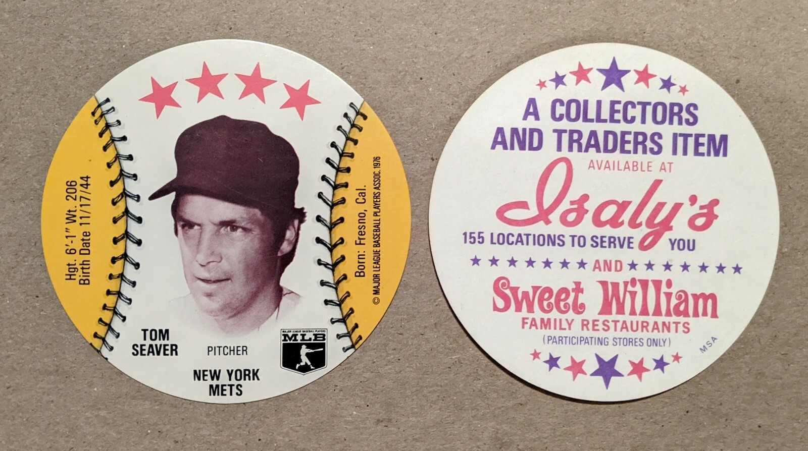 U Pick 1976 MSA Discs – Wiffle Crane Orbaker’s Isaly’s Dairy Isle – Near Mint