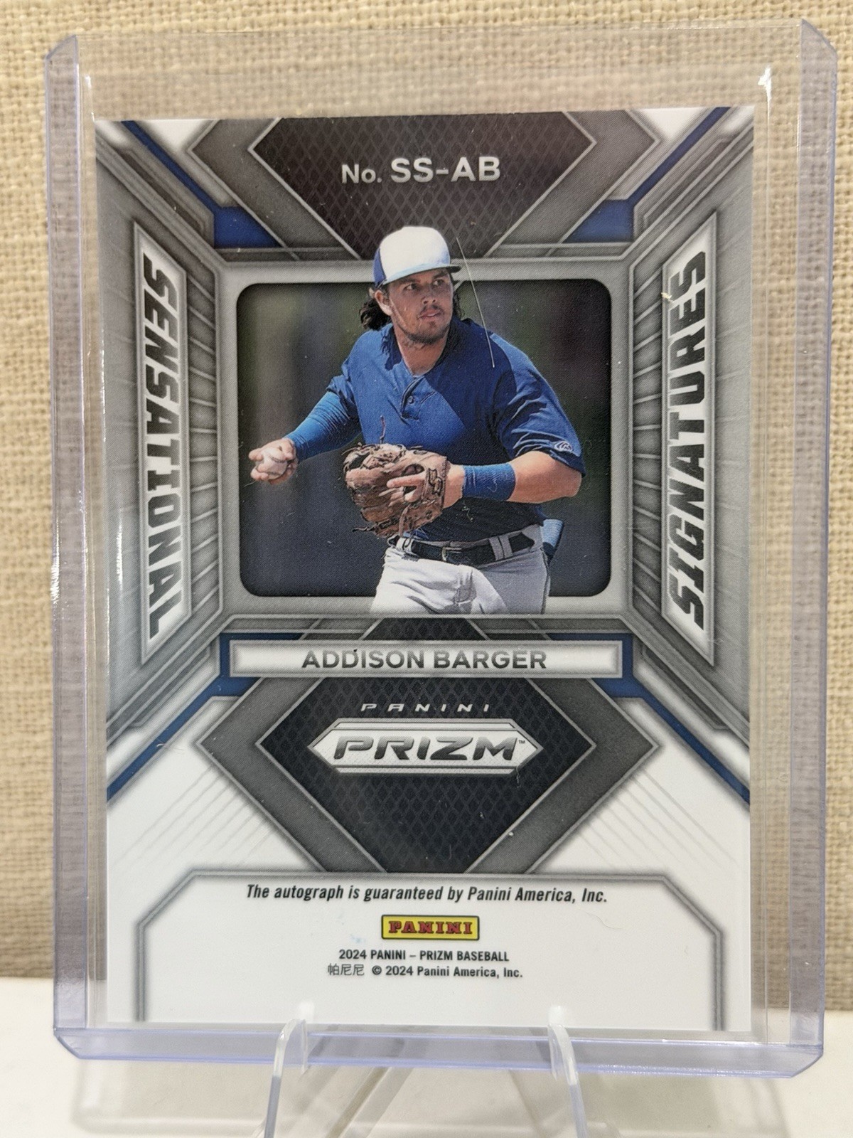 2024 Panini Prizm – Sensational Signatures Addison Barger #SS-AB (AU, RC)