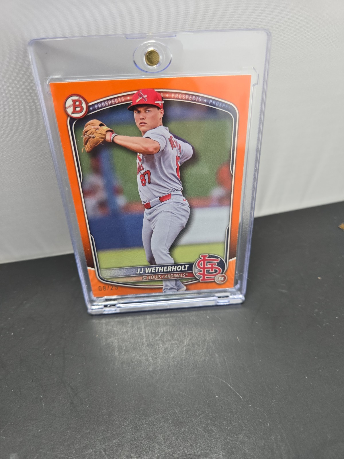 2025 Bowman Draft #BD-145 JJ Wetherholt Orange /25 Cardinals