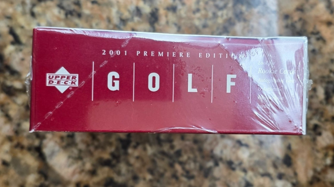 2001 Upper Deck Premiere Golf Box Red Sealed Tiger Woods Auto Rookie FASC MINT