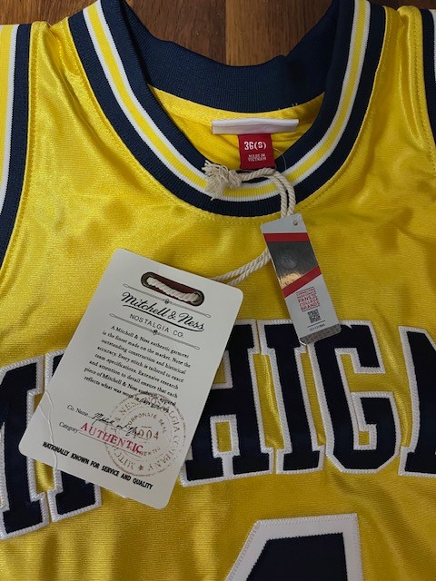Chris Webber Michigan Mitchell and Ness 1991/92 Authentic Throwback Jersey S NEW