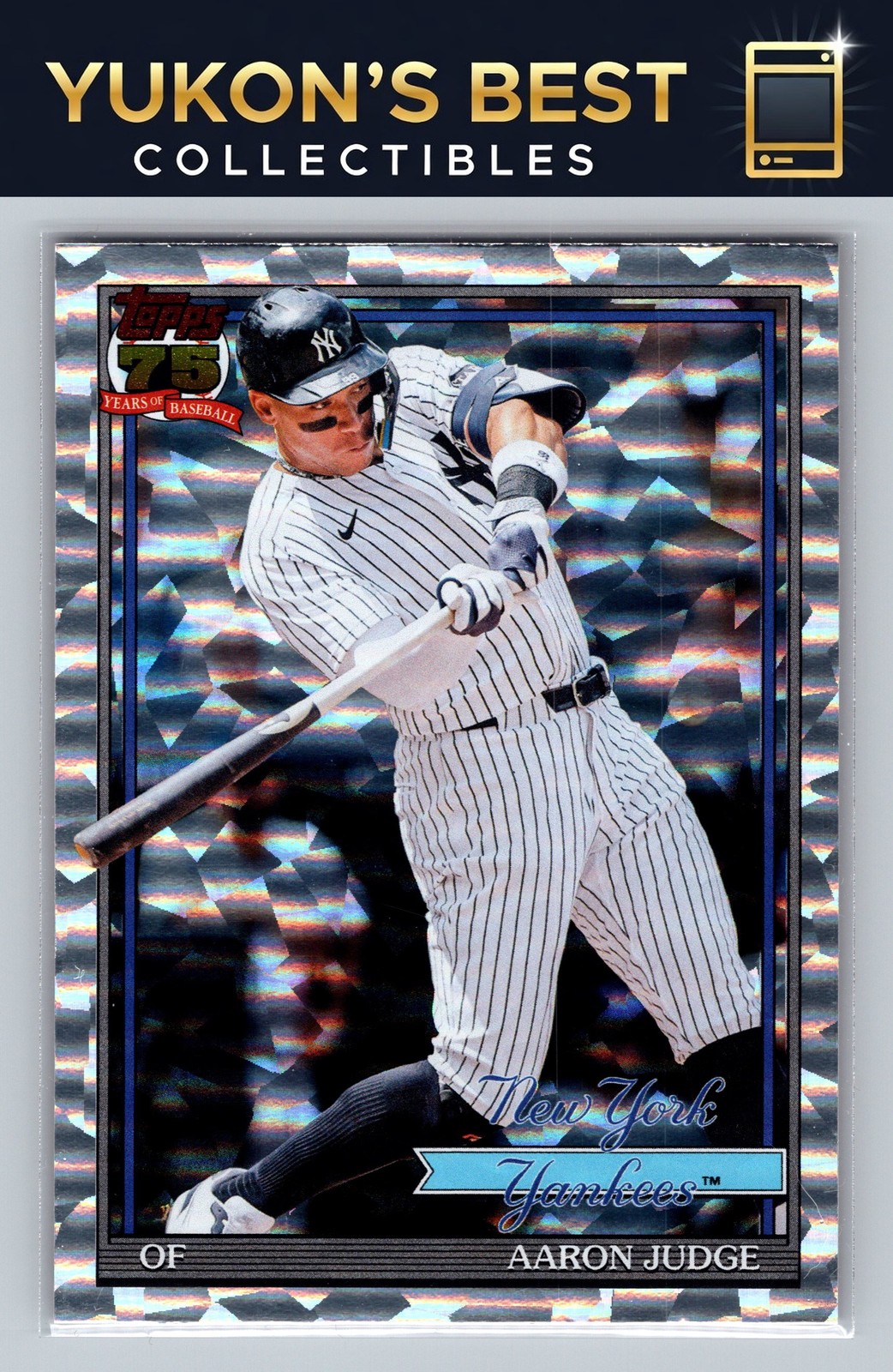 2026 Topps #T91-34 Aaron Judge 1991 Topps Baseball Crackle Foil