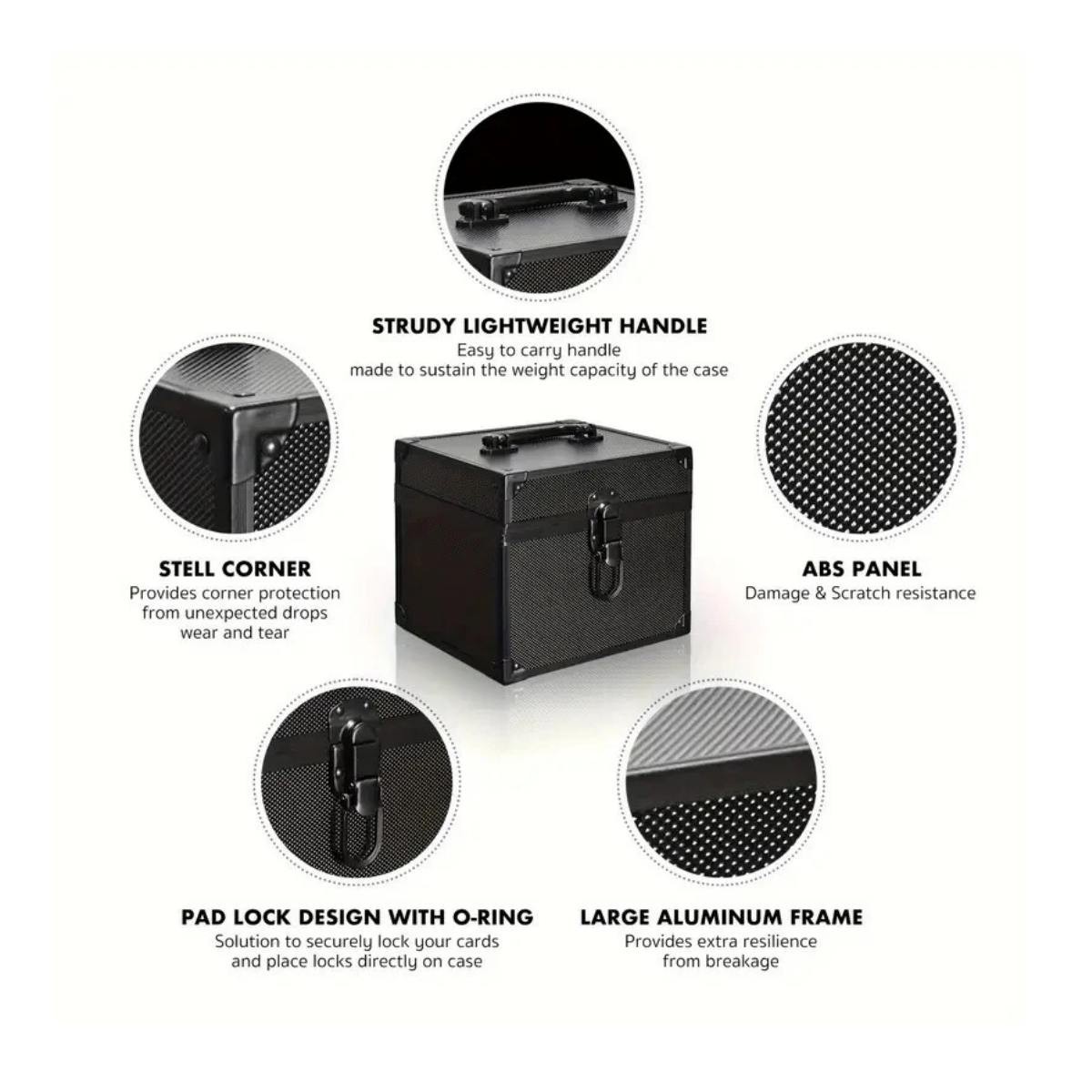 PSA Graded Card Storage Case Holds 40+ Slabs Waterproof Card Carrying Box