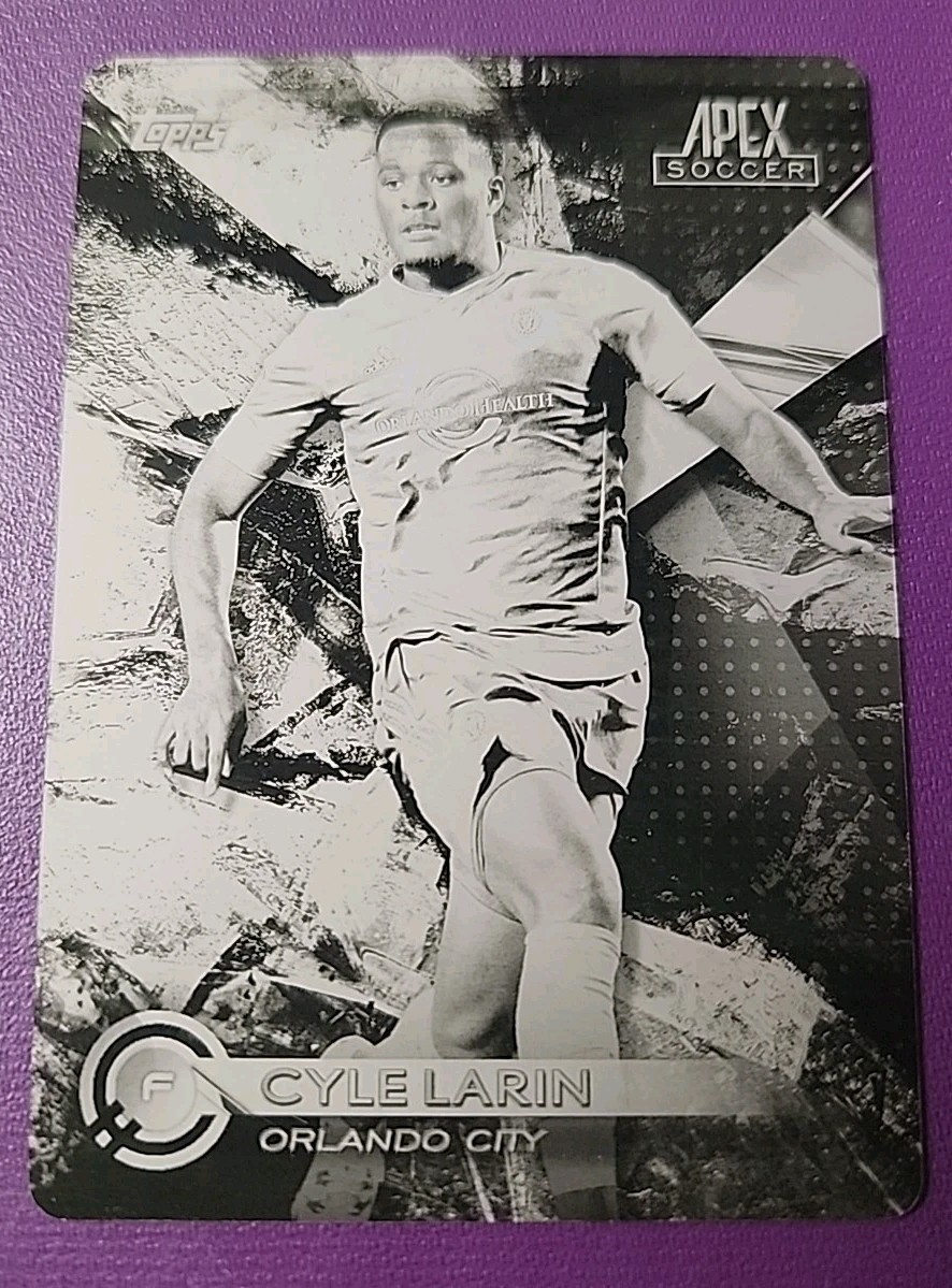 2016 Topps MLS Apex Soccer Cyle Larin Black Printing Plate Orlando City Canada