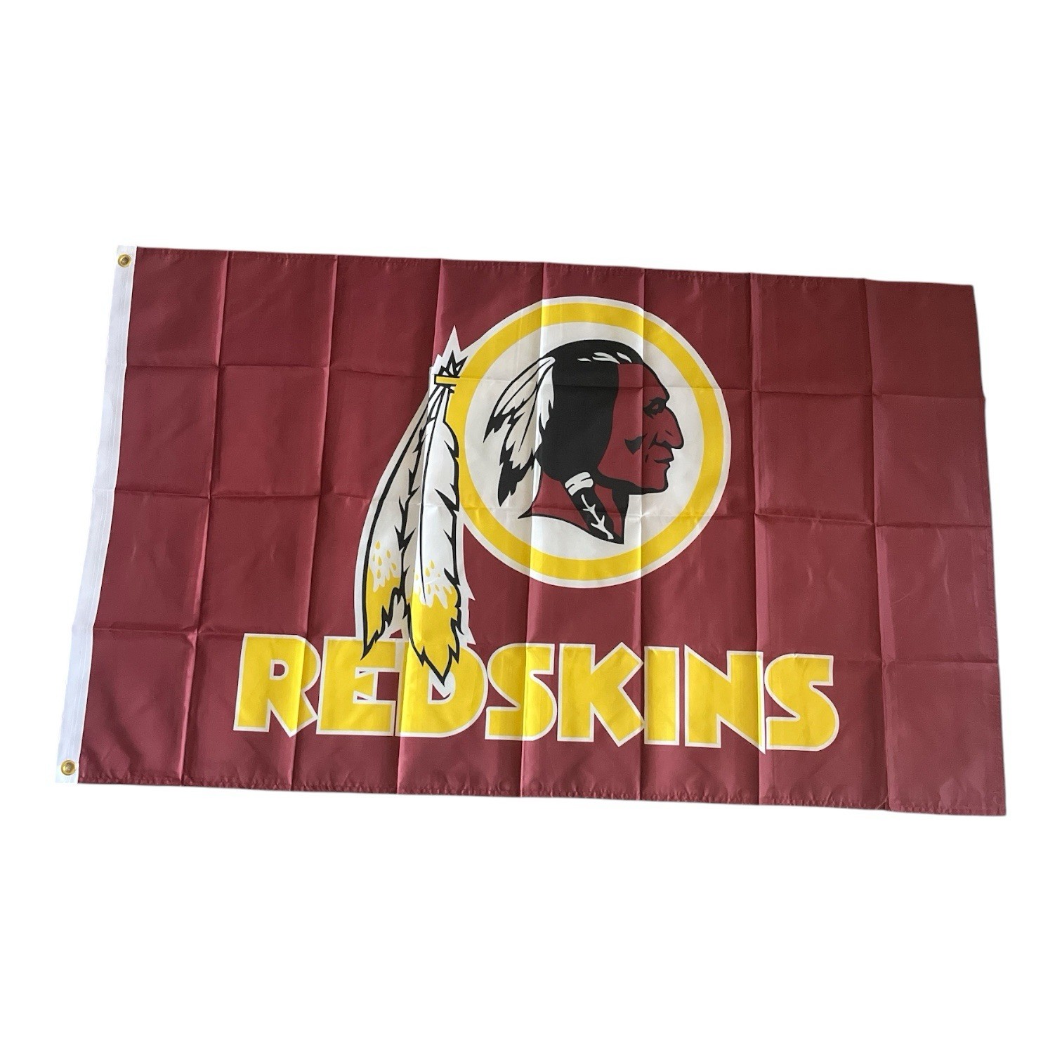 Washington Commanders 3×5 ft Flag / Banner Fan Cave/Bar Burgandy & Redskins Logo