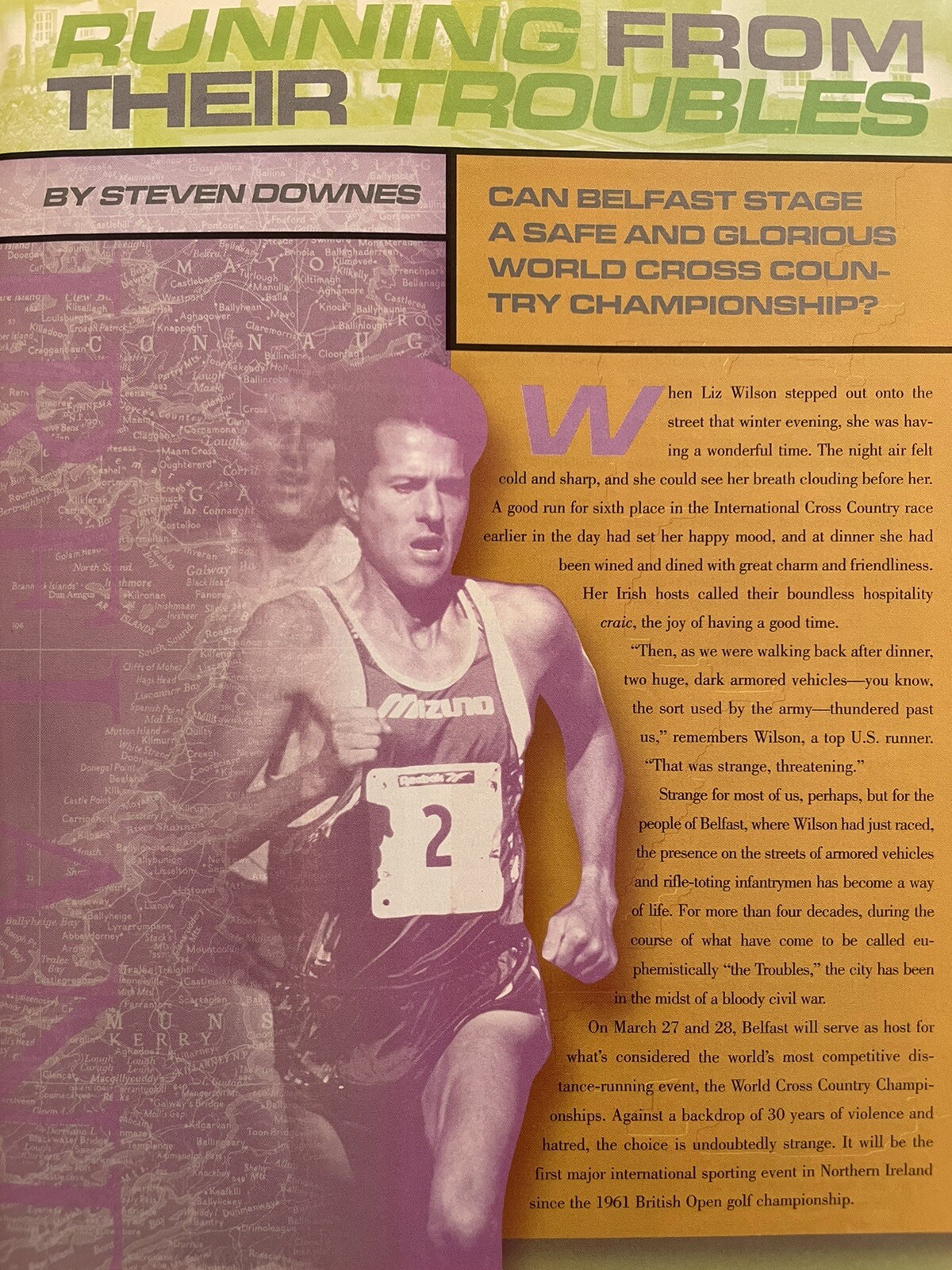 1999 Running Times Magazine March Shoe Buyer Guide, Nike ad
