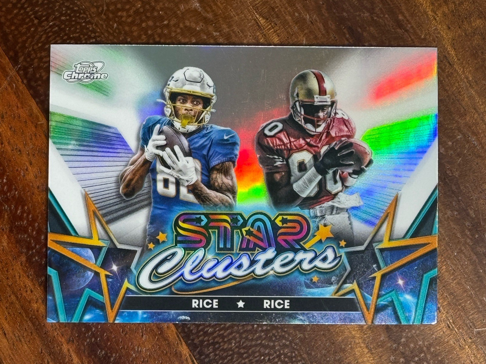 2024 Topps Chrome Cosmic #SCL-10 Jerry Rice / Brenden Rice Star Clusters