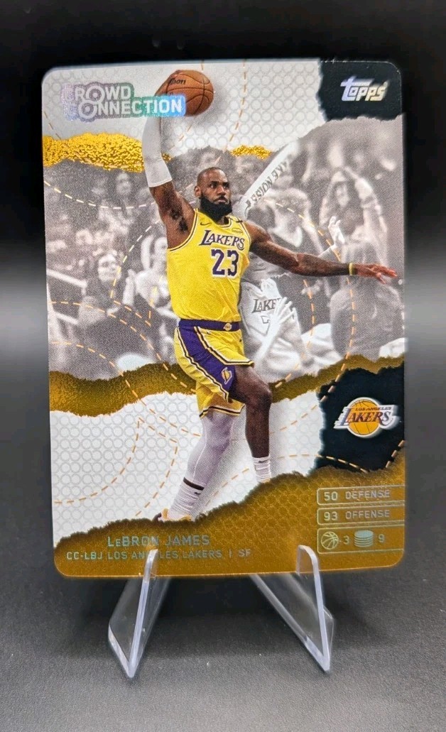 2025-26 Topps Match Attax Crowd Connection GOLD FOIL LeBron James #CC-LBJ