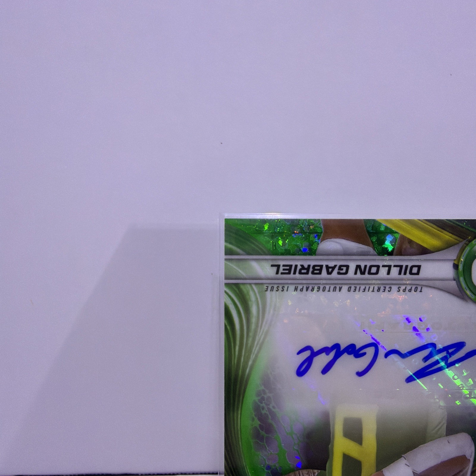 Bowman’s University Auto Dillon Gabriel #BOA-DG Green MiniDiamond Refractor /99