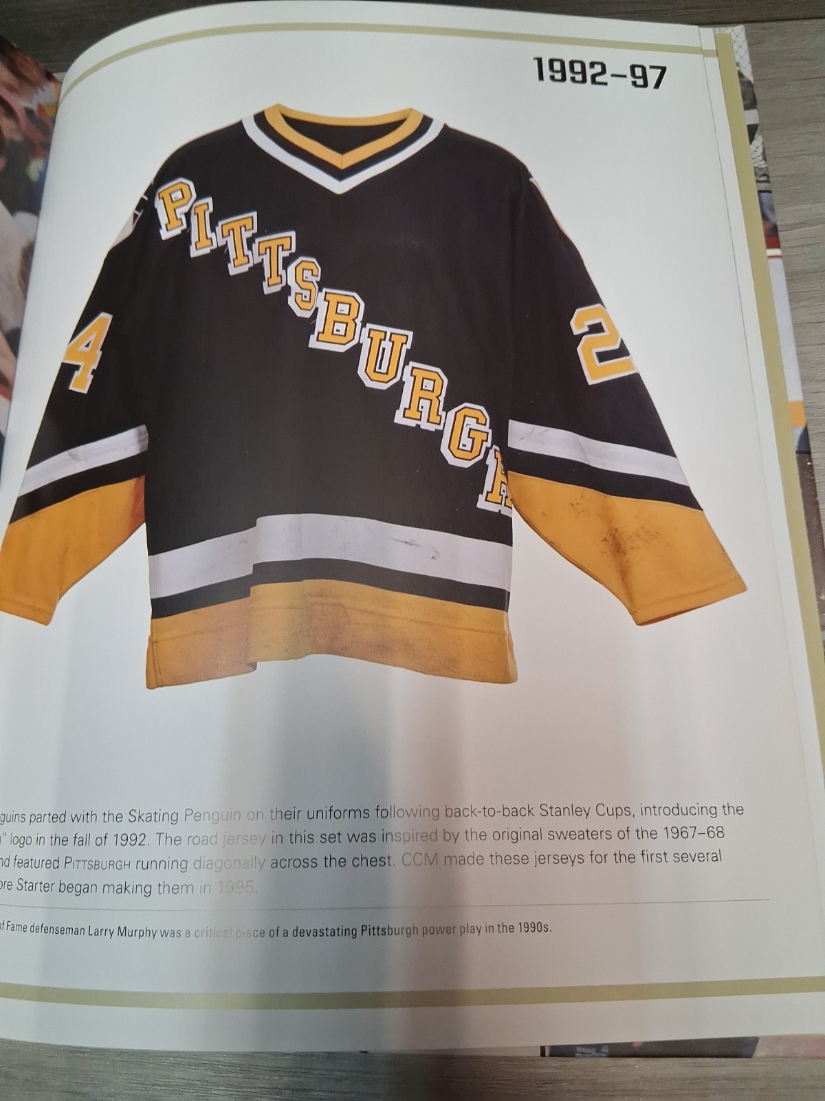 Skybox Press Pittsburgh Penguins Jerseys Then & Now Hardcover Book +letter