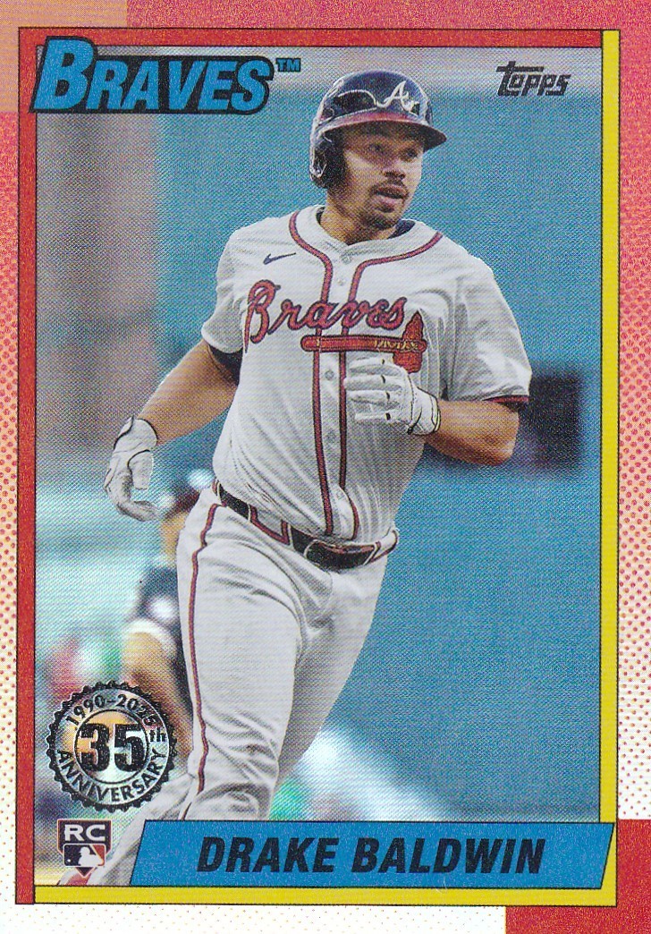 DRAKE BALDWIN TOPPS UPDATE ROOKIE 1990 35TH ANNIVERSARY FOIL RC BRAVES #32 2025