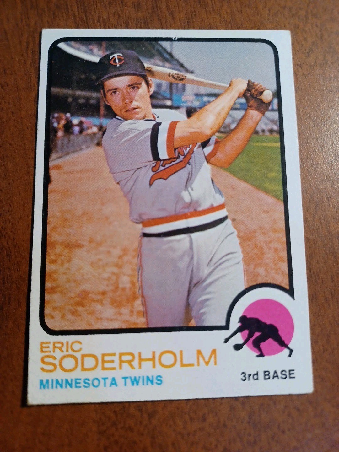 ERIC SODERHOLM 1973 Topps # 577 Baseball card MINNESOTA TWINS 73 O/C