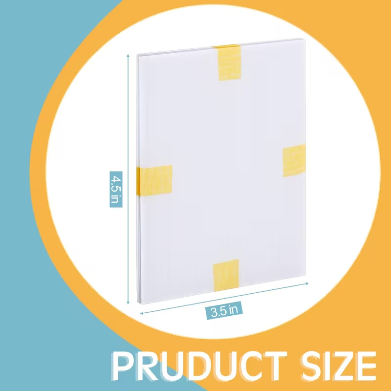 Shipping card protectors 4×6 square corner white 60-90-300 ct