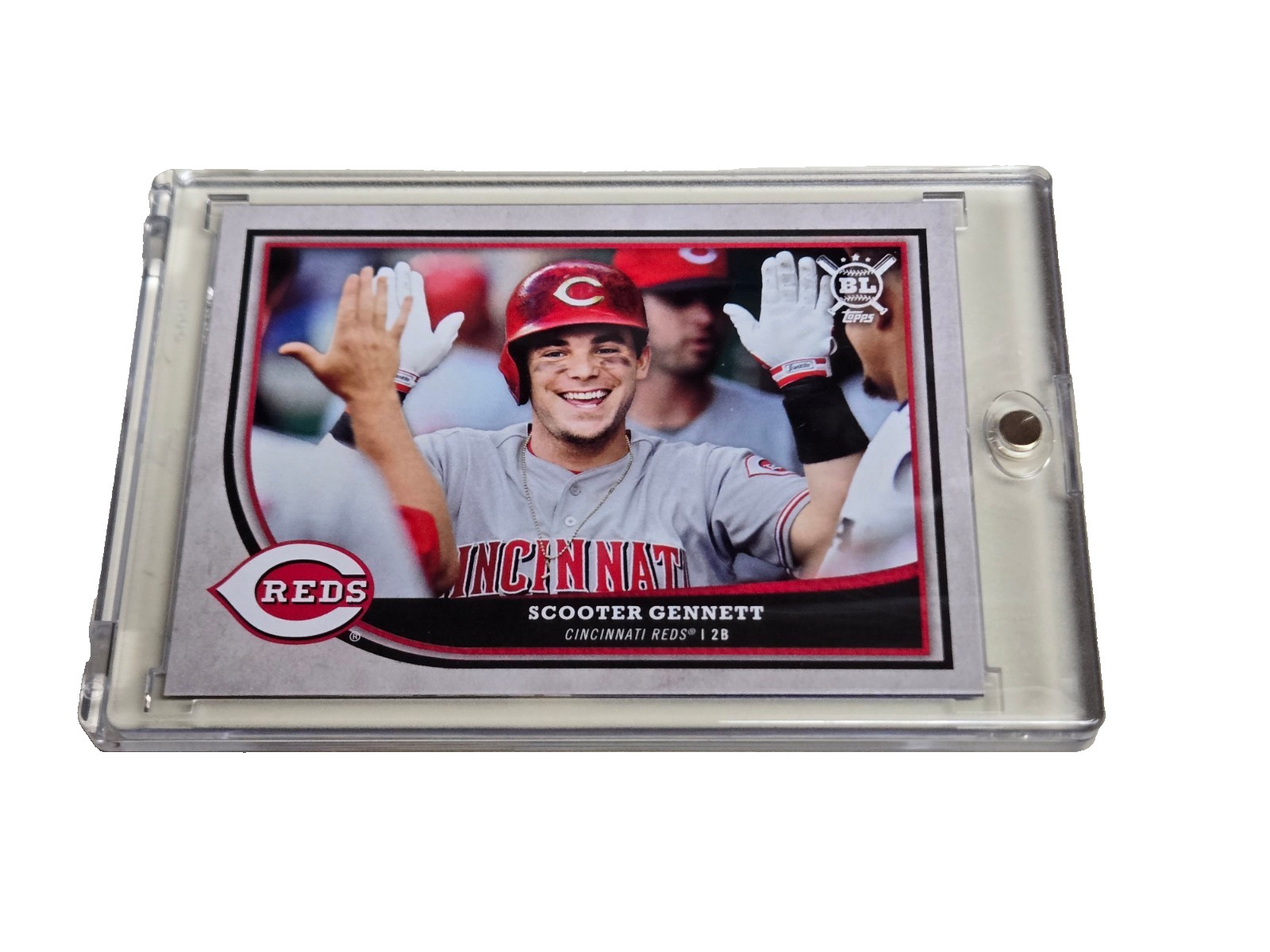 Scooter Gennett JSA Certed Autographed 21×16 4HR Game + 2018 Topps Big League