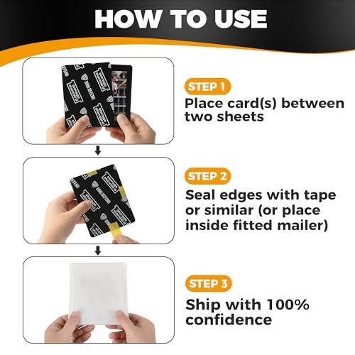 Ding Defend 110-Pack Trading Card Protector Shipping – 3.5 X 4.5 Inch Black