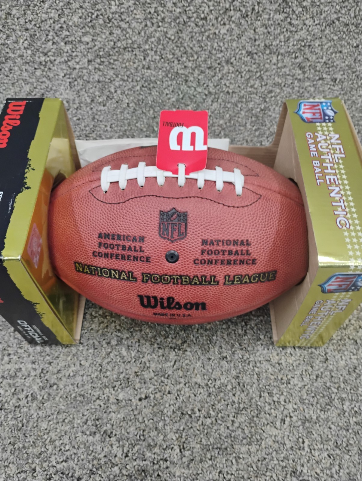 Wilson NFL Duke Official Authentic Game Football w/ Unknown Autograph New In Box