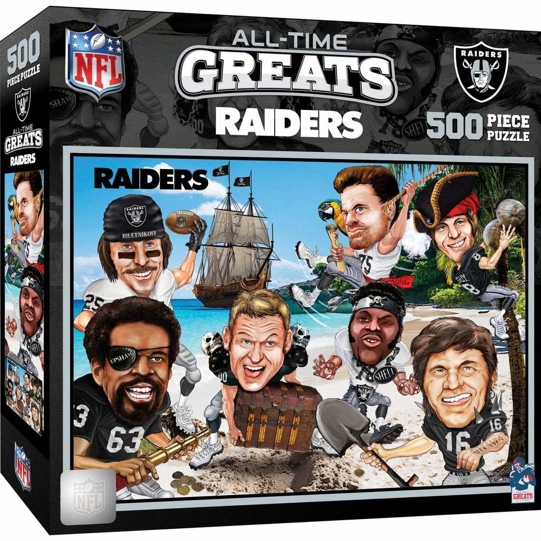 The All Time Greats Raiders’ Players 500pcs Jigsaw Challenge Puzzle