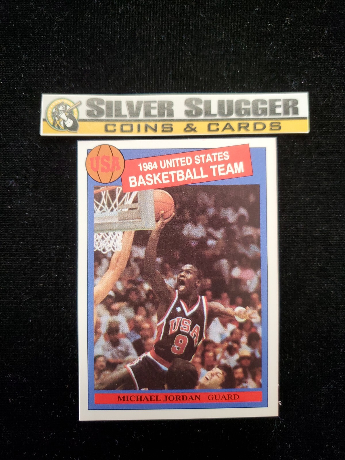 1984 Michael Jordan USA Olympic Team Pink Back Rookie Card RARE Bulls