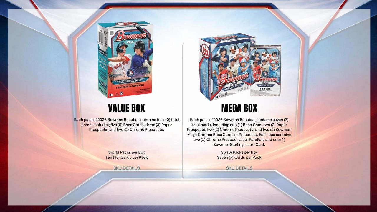 2026 Bowman Baseball Mega Box