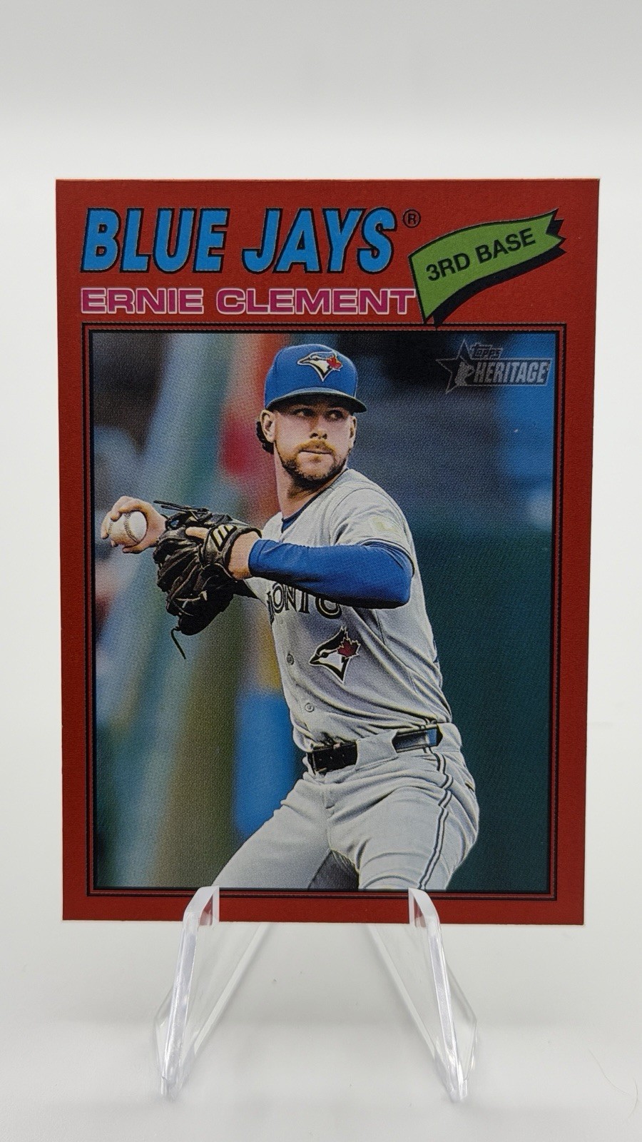 2026 Topps Heritage – Ernie Clement #21 Red SP