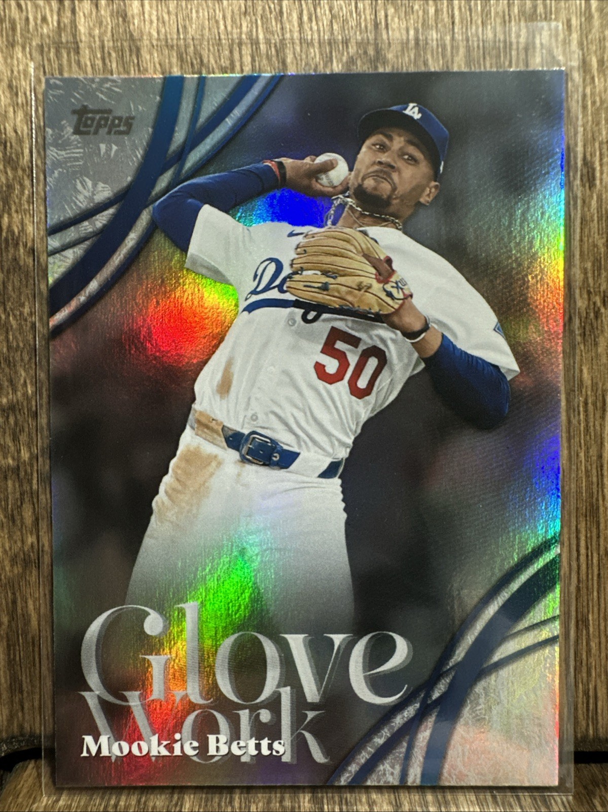 2026 Topps Series 2 Mookie Betts Glove Work #GW-20 Los Angeles Dodgers