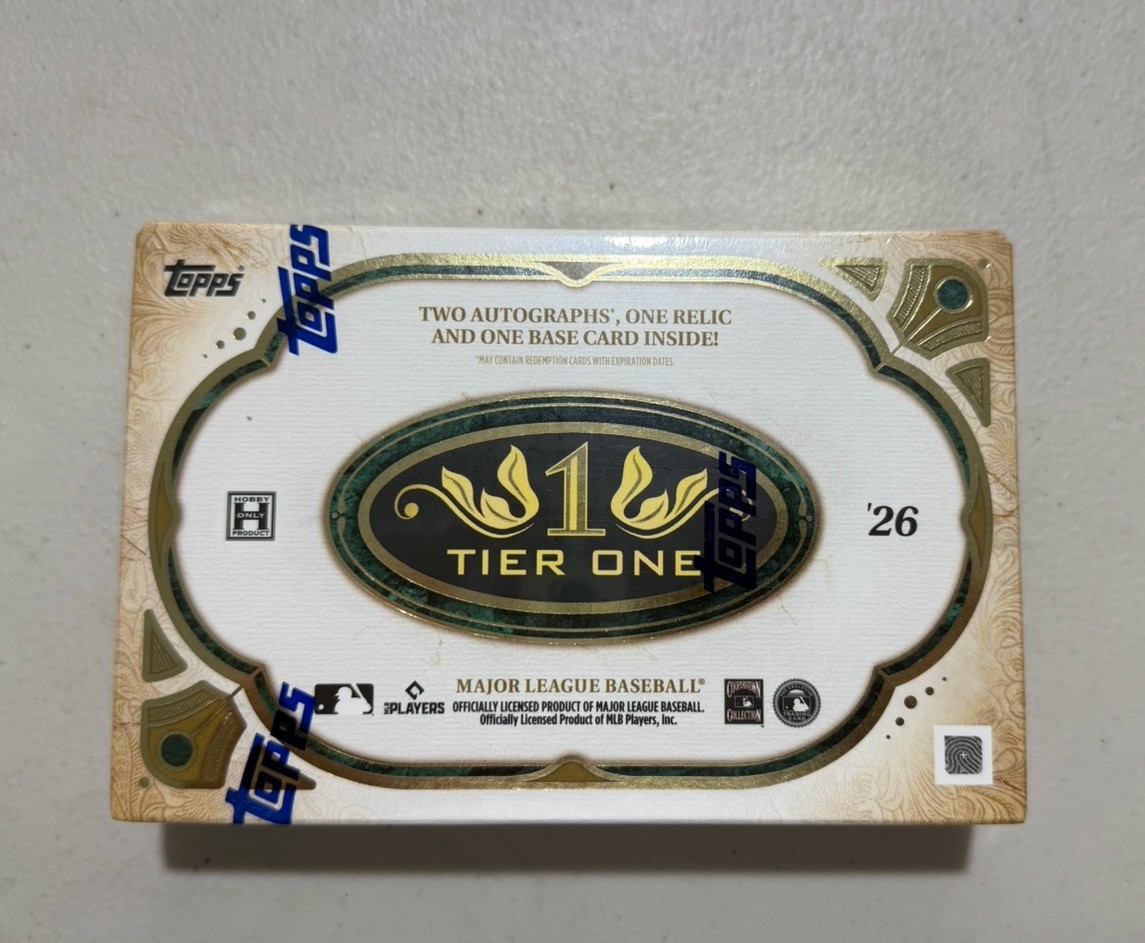2026 Topps Tier One Baseball MLB Factory Sealed Hobby Box – Fast Free Ship💨